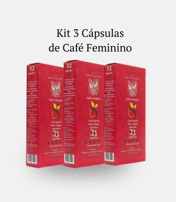 Kit 3 Cápsulas Café Feminino